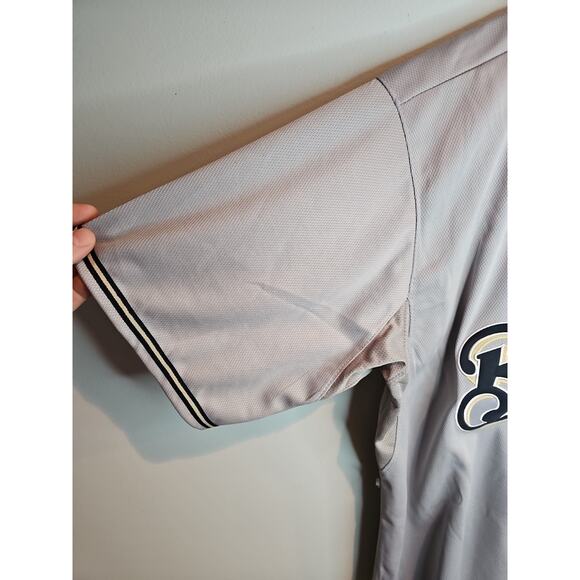 NWT Ryan Braun #8 Milwaukee Brewers Jersey Authentic Majestic Size 56 3XL - Picture 6 of 9